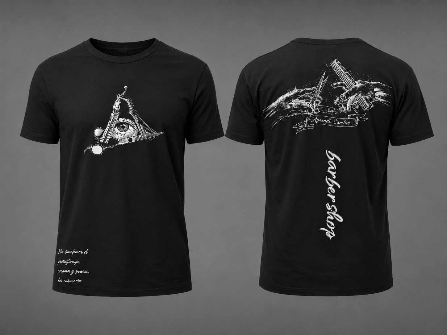 Camisetas de Barbería Personalizables | Diseños Exclusivos Dooble M