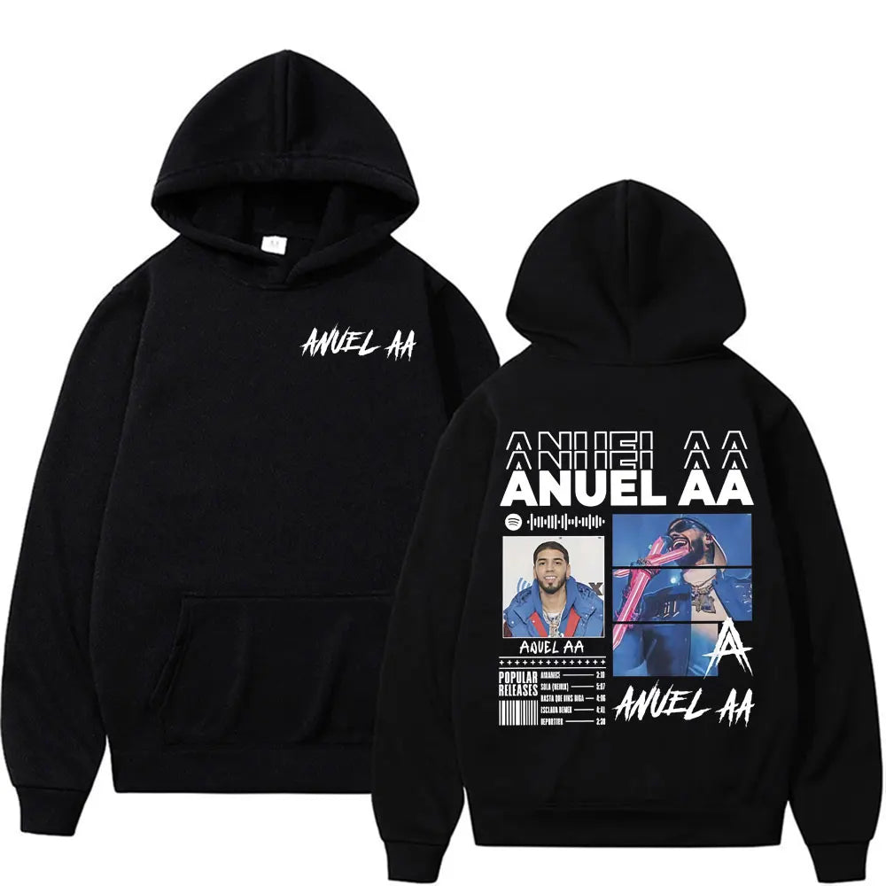 Sudadera “Real Hasta La Muerte” Anuel AA oversized unisex