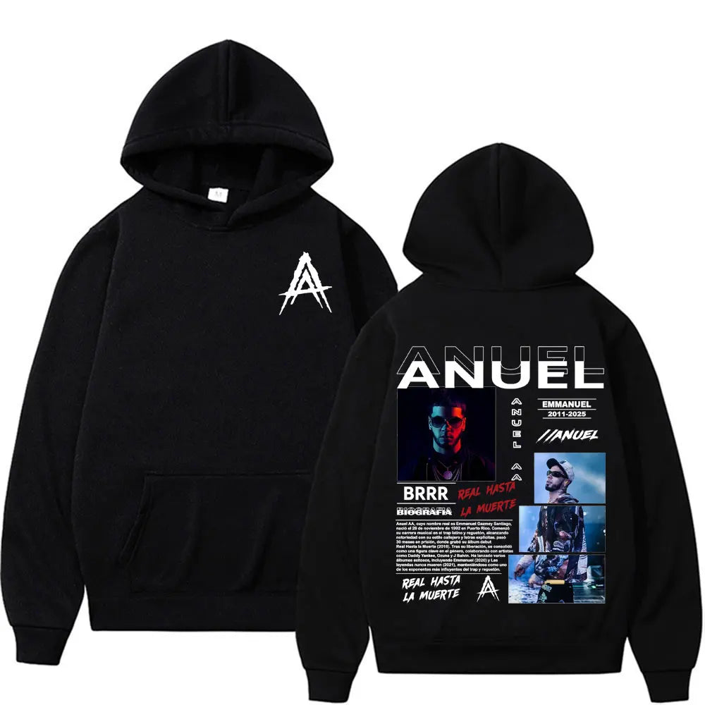 Sudadera “Real Hasta La Muerte” Anuel AA oversized unisex