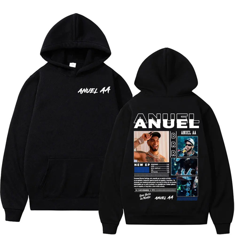 Sudadera “Real Hasta La Muerte” Anuel AA oversized unisex