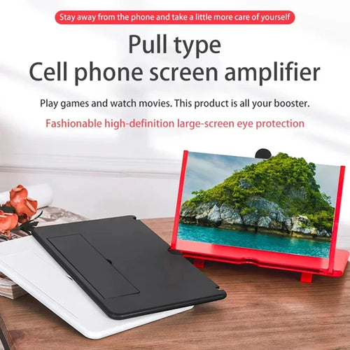 10/12 inch HD Amplifier Mobile Phone Screen Amplifier Multi Functional HD Screen Magnifying Glass Anti Blue Light Eye Protection