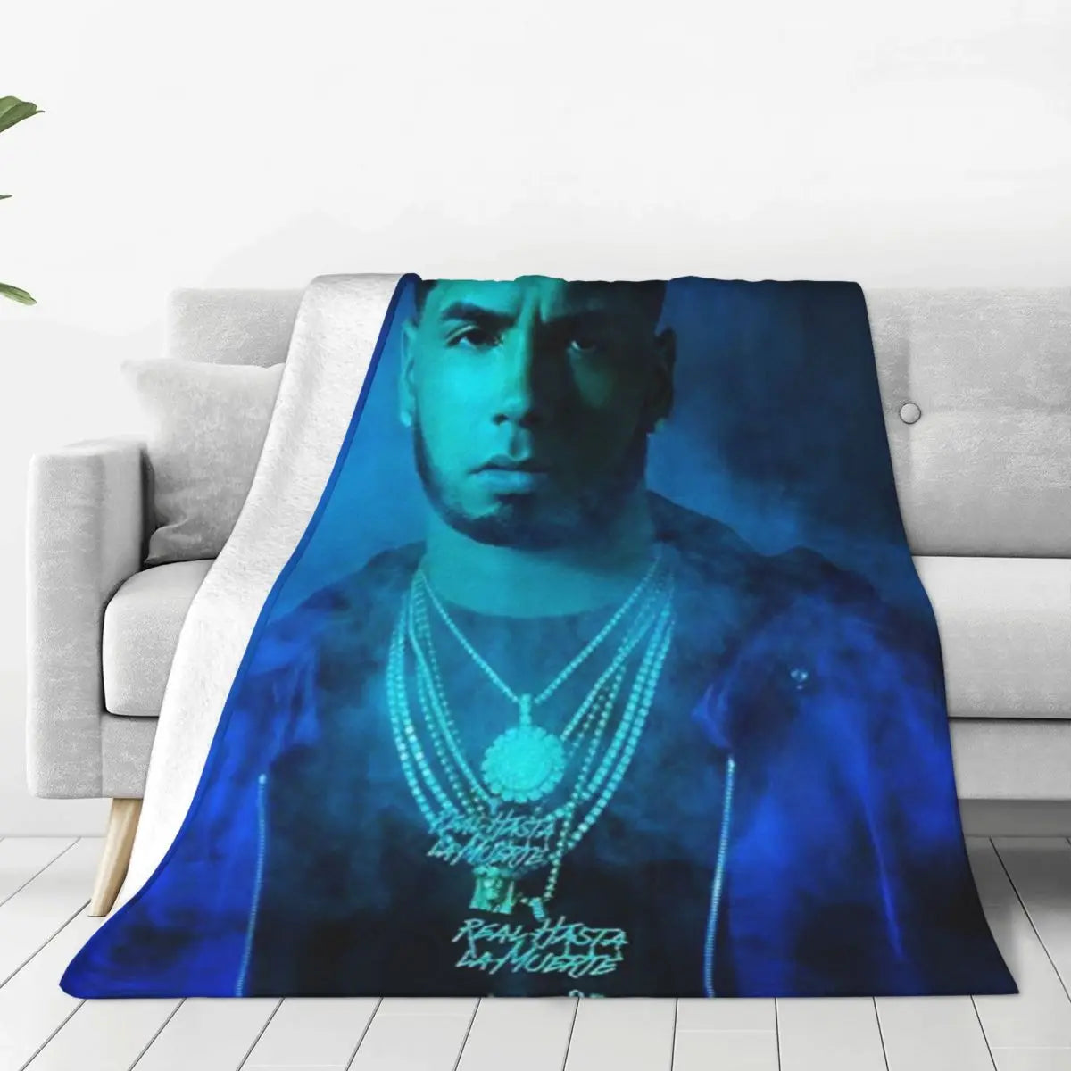 Manta Anuel AA suave para sofá/cama