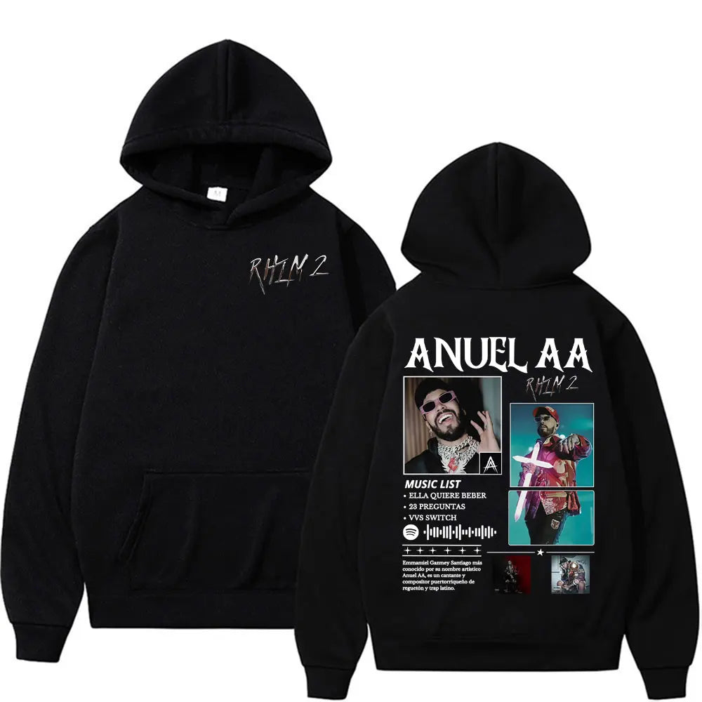 Sudadera “Real Hasta La Muerte” Anuel AA oversized unisex