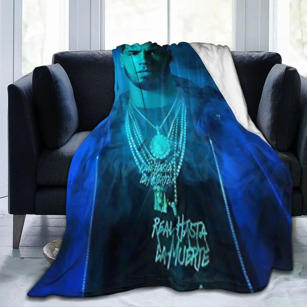 Manta Anuel AA suave para sofá/cama