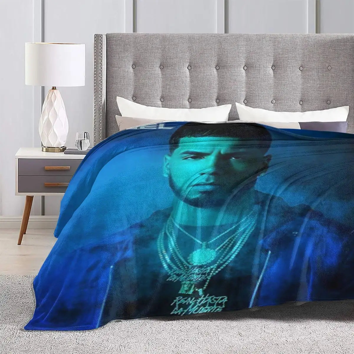 Manta Anuel AA suave para sofá/cama