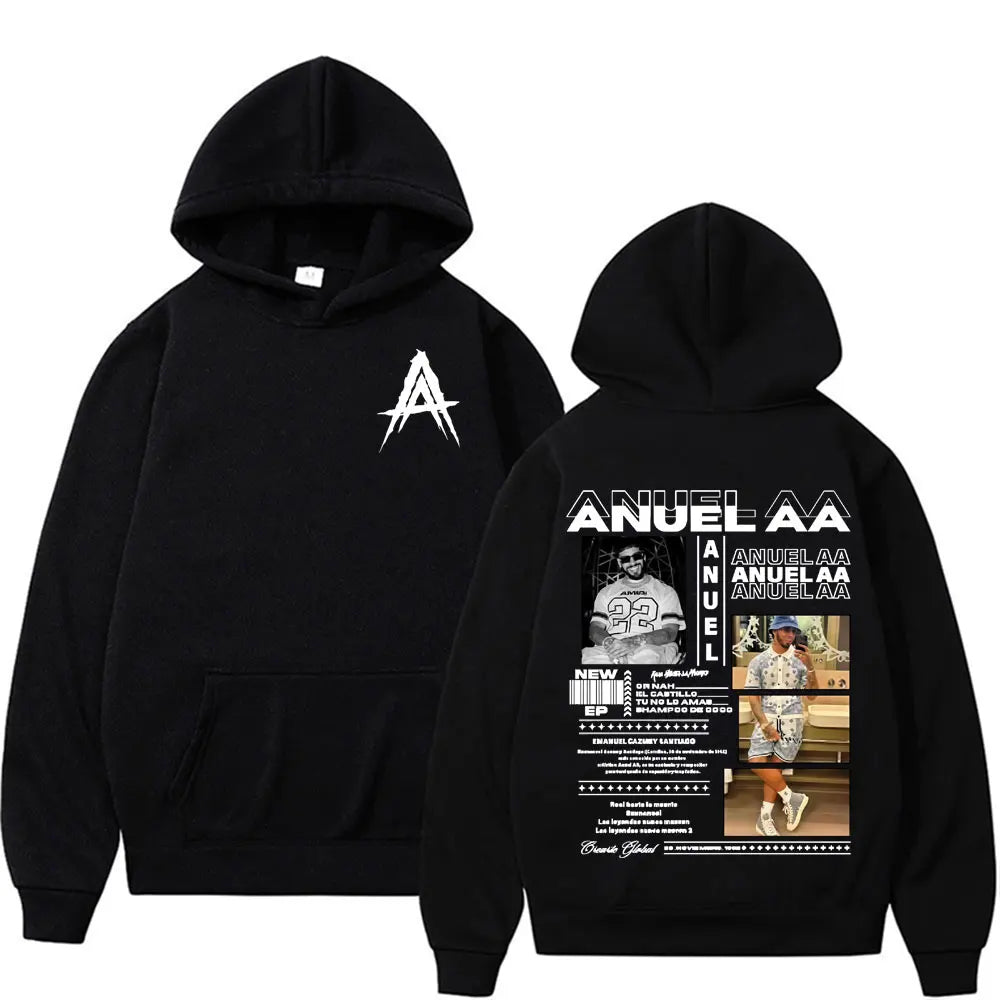 Sudadera “Real Hasta La Muerte” Anuel AA oversized unisex