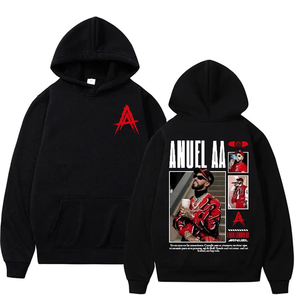 Sudadera “Real Hasta La Muerte” Anuel AA oversized unisex