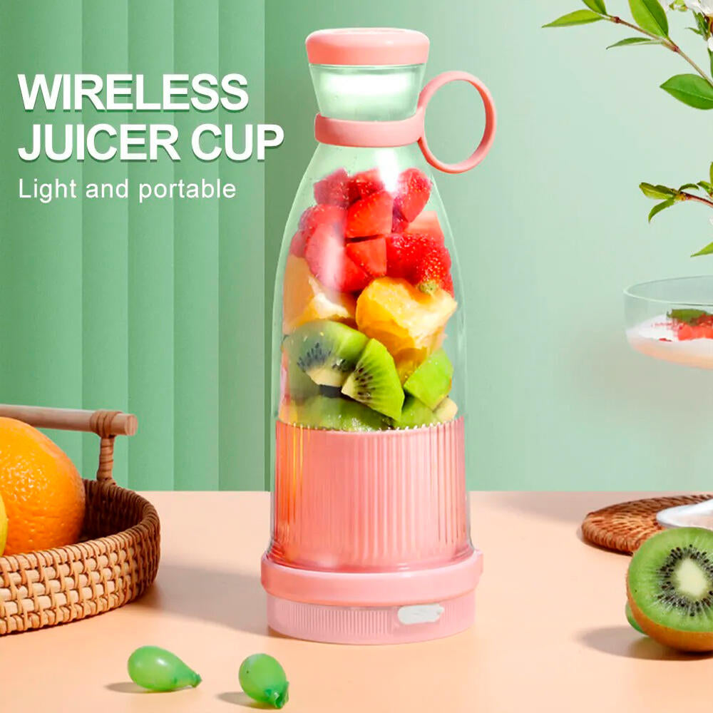 Botella Licuadora Portátil USB – Mezclador Personal Recargable para Smoothies, Batidos y Zumos