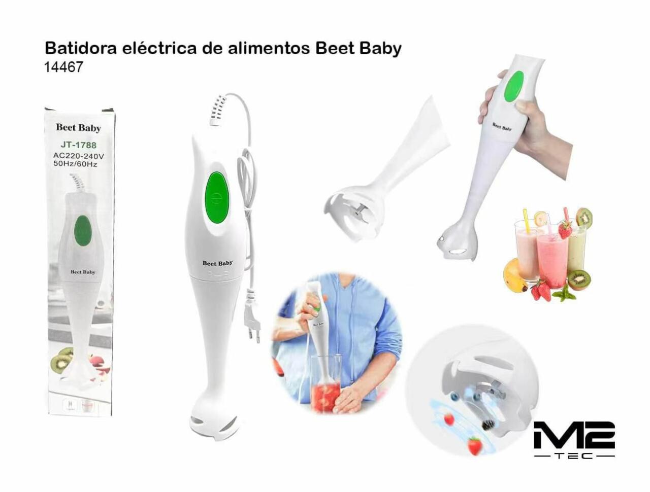 Batidora Eléctrica 300W Blanca – Potente y Funcional